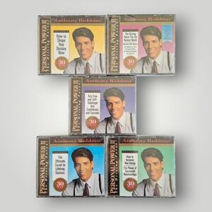 Anthony Robbins - New Factory Sealed- Self Improvement Self Help Cd Bundle Of 5